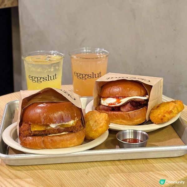 銅鑼灣•人氣美國三文治 爆蛋汁Burger