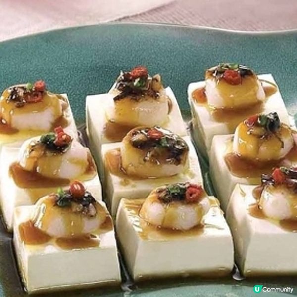 欖豉醬帶子蒸豆腐