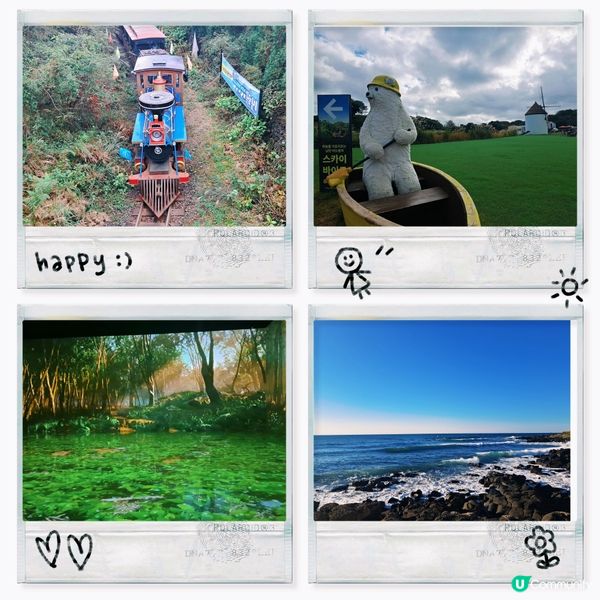 濟洲島ECOLAND森林小火車🚂涯月漢潭海邊步道長廊📸