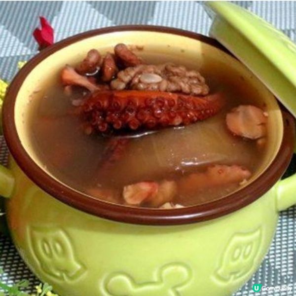 節瓜章魚合桃湯

