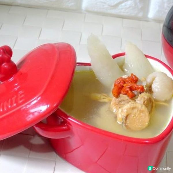 淮山杞子龍眼肉煲日月魚湯


