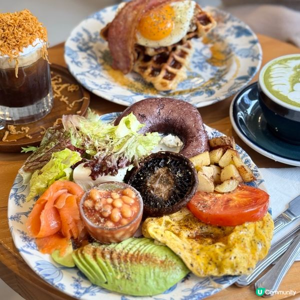 🥯元朗葡萄牙風藍白cafe 