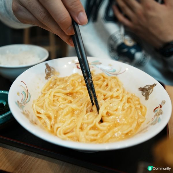 三田製麵所x哲平食堂 超高質生雞蛋拌麵😆