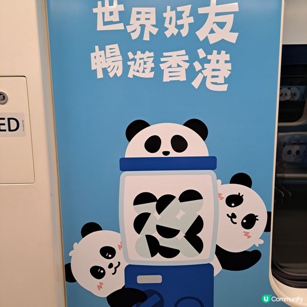 大熊貓港鐵南港島線主題列車
