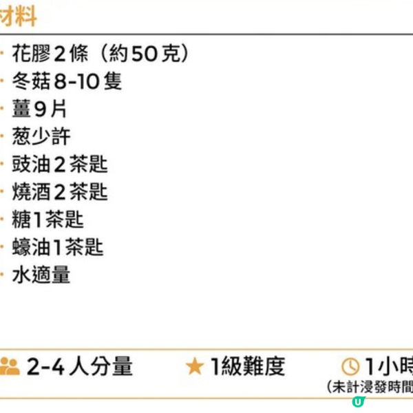 冬菇炆花膠