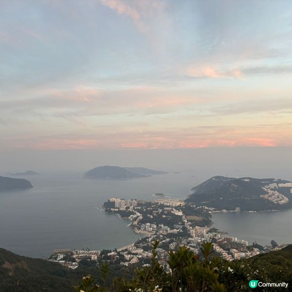 ## 赤柱短途行山好去處🔥孖崗山日落🌄打卡靚景💜
