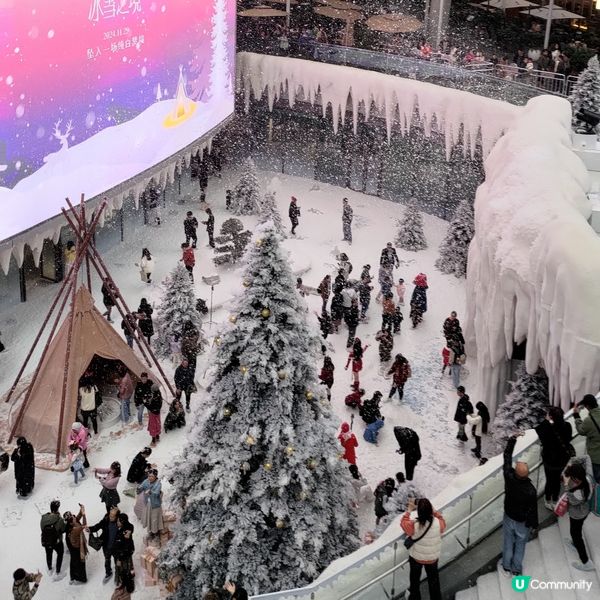 ## 深圳聖誕打卡必去❄️萬象前海飄雪之境超有氣氛🤩💜