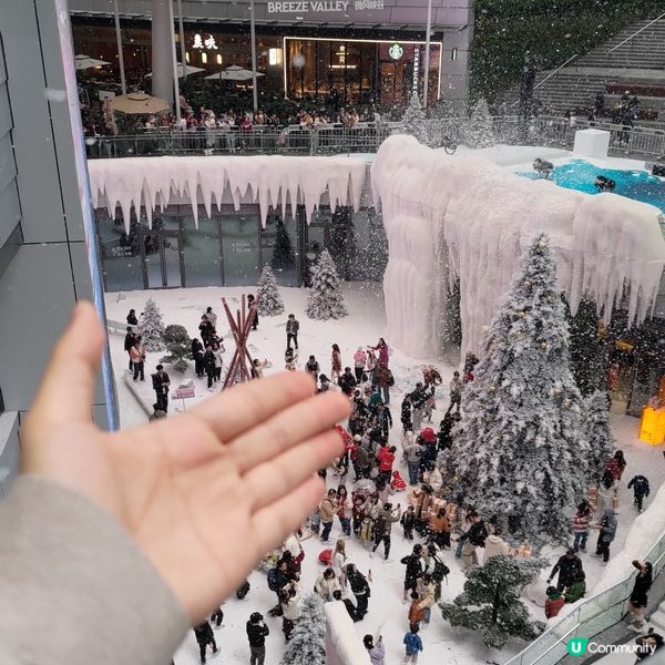 ## 深圳聖誕打卡必去❄️萬象前海飄雪之境超有氣氛🤩💜