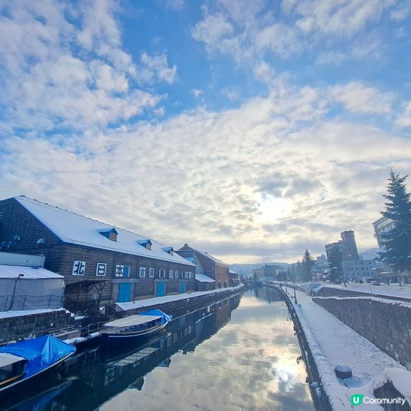 小樽運河❄️打卡聖地😍