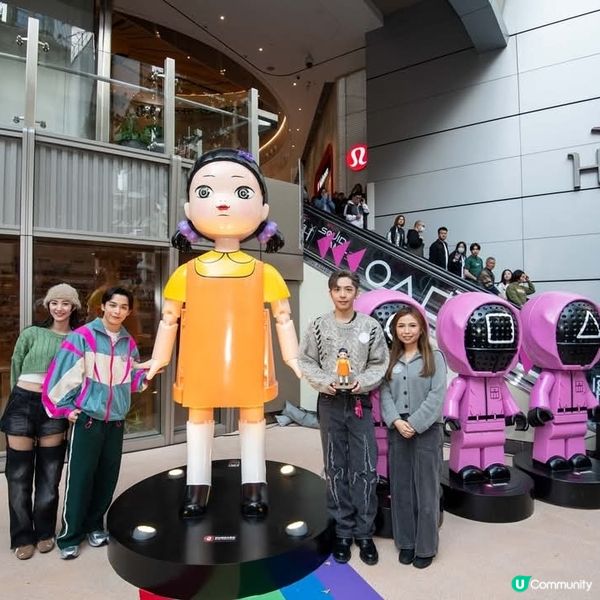 《魷魚遊戲》3米木頭人登陸希慎廣場