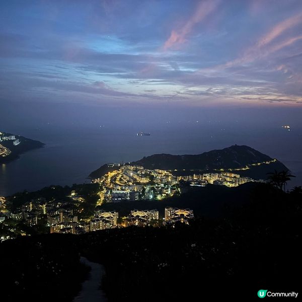 ## 南區夜景打卡🔥孖崗山Purple day靚到爆💜