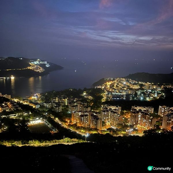 ## 南區夜景打卡🔥孖崗山Purple day靚到爆💜