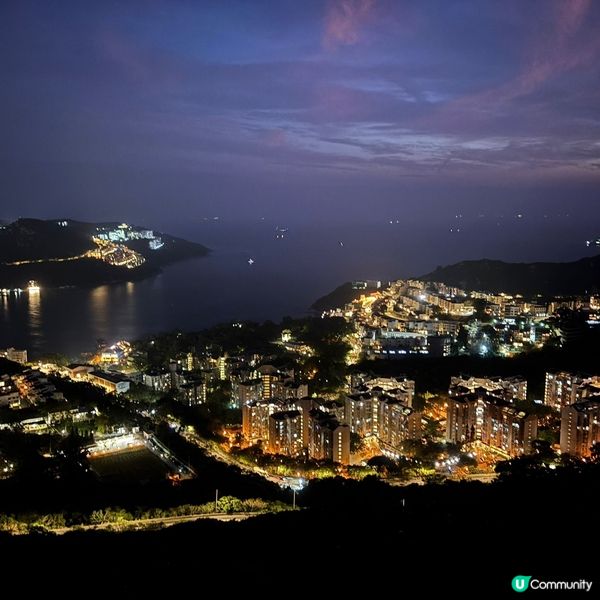 ## 南區夜景打卡🔥孖崗山Purple day靚到爆💜