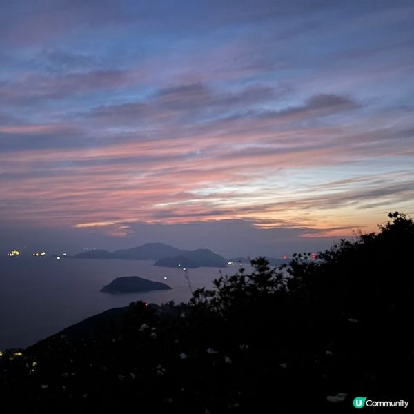 ## 南區夜景打卡🔥孖崗山Purple day靚到爆💜