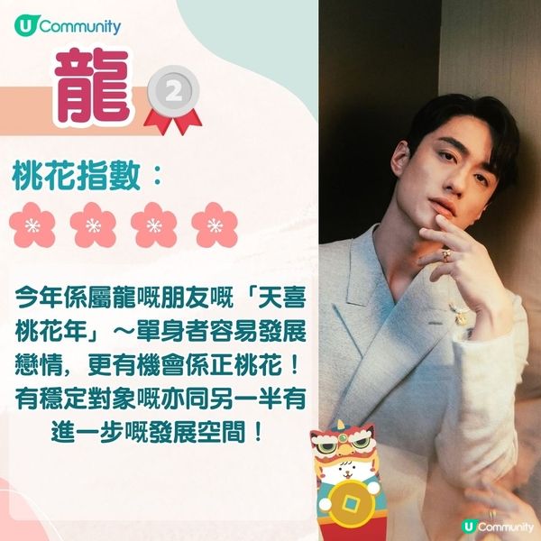 農曆新年2025｜蛇年12生肖桃花運！