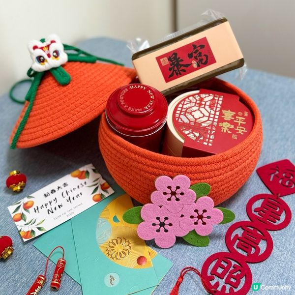新年送禮送咩好？大🍊大利織籃夠搶眼😌蘿蔔糕、果仁酥同蝴蝶酥🌟
