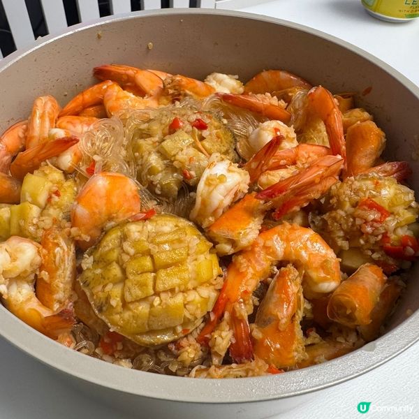 新年蝦蟹鮑魚粉絲煲 🤤😍