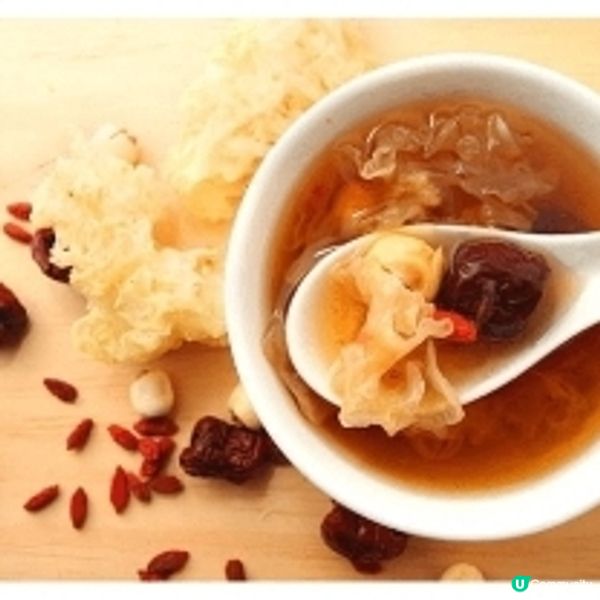 紅棗桂圓蓮子茶/枸杞蓯蓉羊肉粥/丹蔘茯神百合湯