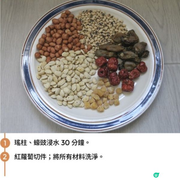 蠔豉花生眉豆瘦肉湯
