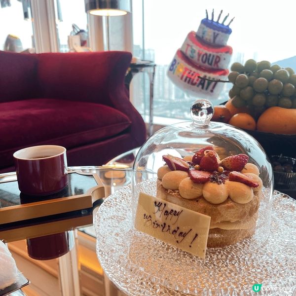 澳門萊佛士酒店慶祝生日 酒店管家免費佈置房間 準備蛋糕以及水...