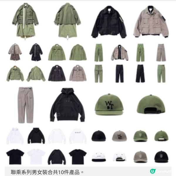 sacai X WTAPS 即日上架