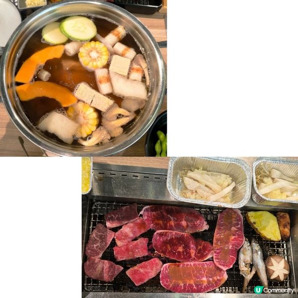 一間有燒肉+打邊爐放題