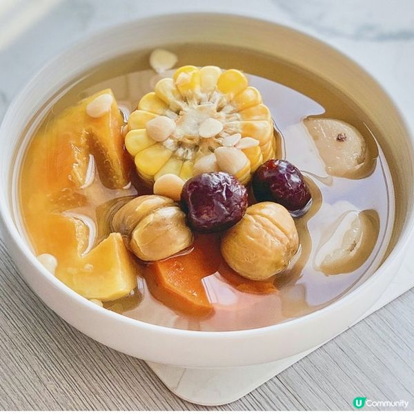 木瓜栗子粟米湯