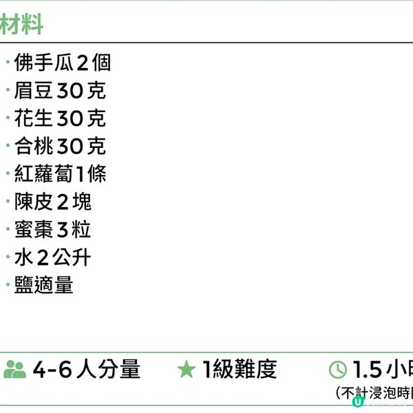 佛手瓜眉豆花生湯