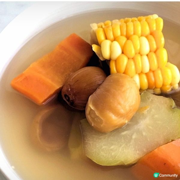 佛手瓜栗子甘筍湯