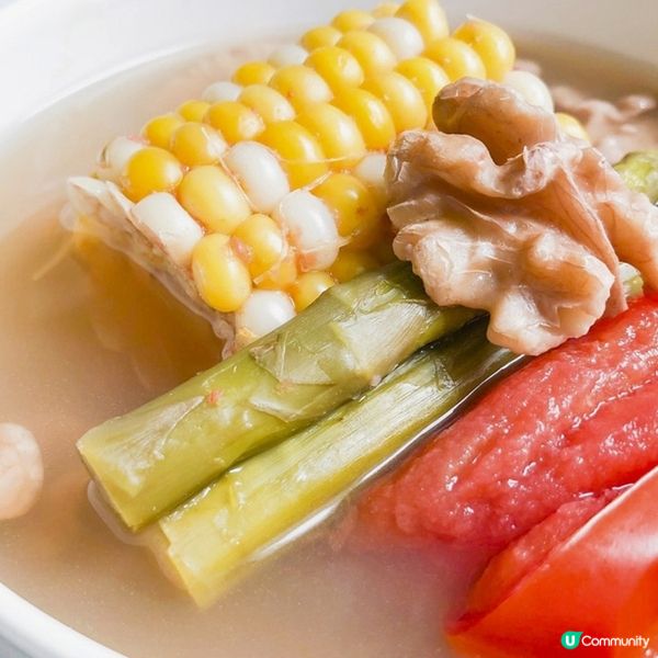 蘆筍粟米蕃茄湯