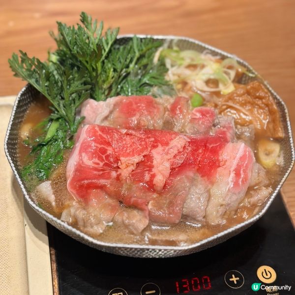塚田食堂 🍲 牛肉壽喜燒鍋燒烏冬定食 $98 🤤