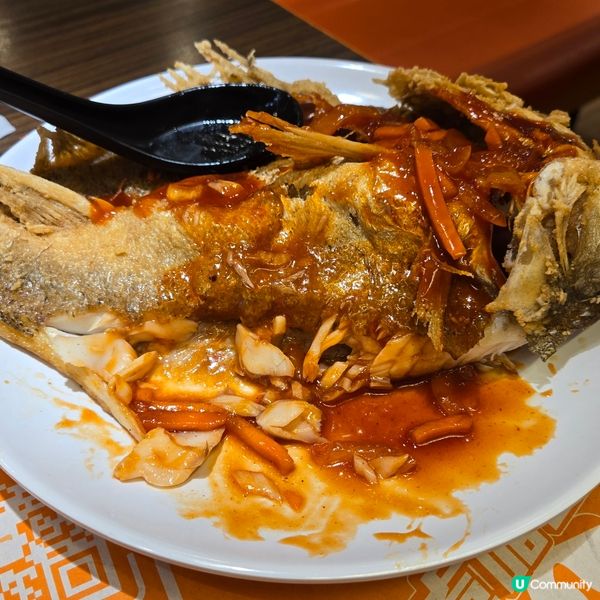 大快活櫻花蝦原條香脆海爐魚二人套餐