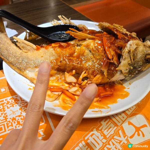 大快活櫻花蝦原條香脆海爐魚二人套餐