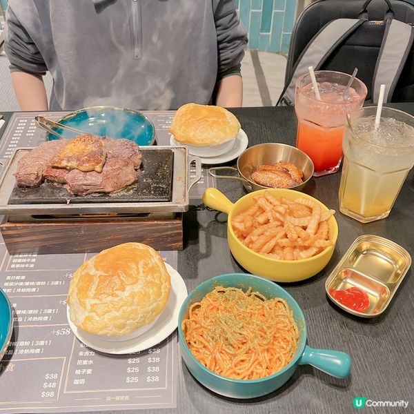 荃灣抵食牛扒二人餐