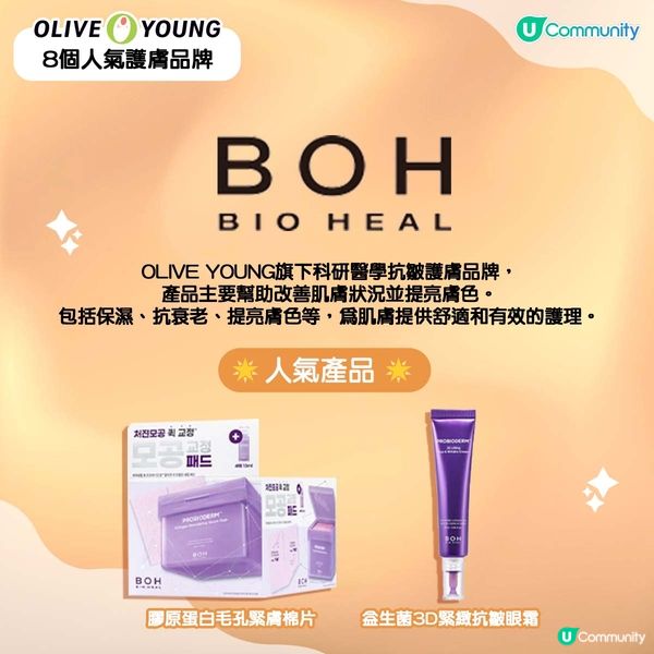 【Olive Young 8 個人氣護膚品牌✨】(附必買推介🛍️)