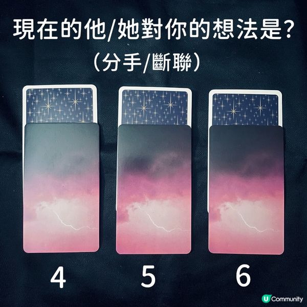 現在的他/她對你的想法是？（分手/斷聯）