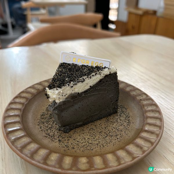 黑芝麻巴斯克芝士蛋糕