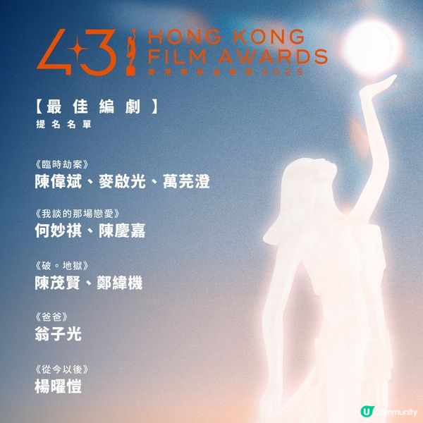 【請睇戲】《社群》送第43屆《金像奬》「提名電影放映入場證」20張！