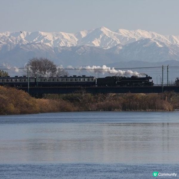 新潟秋葉區  雪中的火車 ❄️🚄