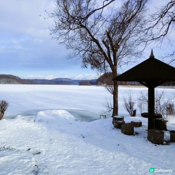 網走湖冰封美景❄️😍😍