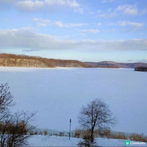 網走湖冰封美景❄️😍😍