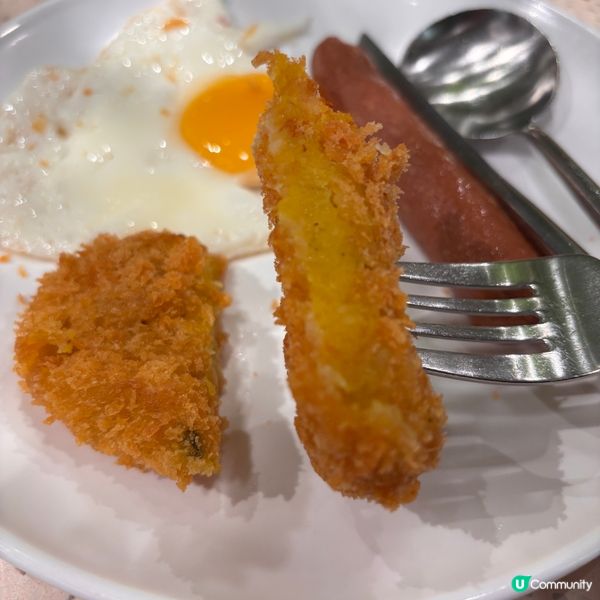 非常抵食又好味嘅早餐!香港難得一見既景象!