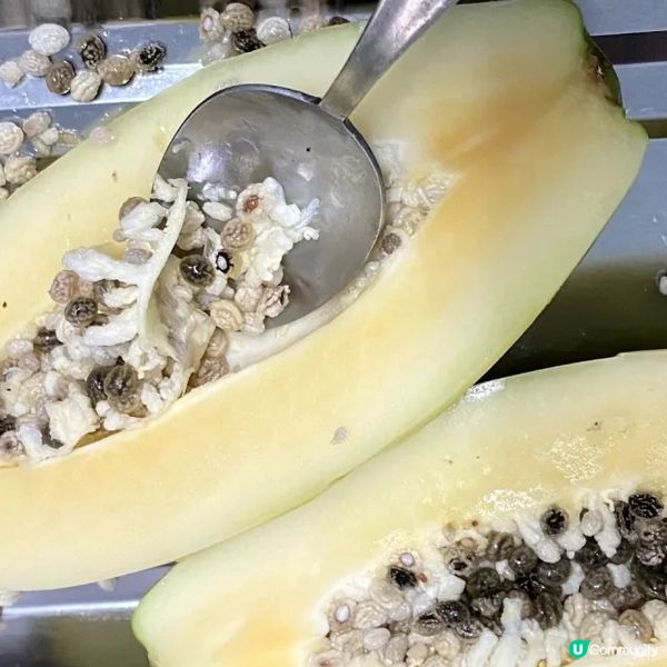 花生眉豆木瓜湯 
