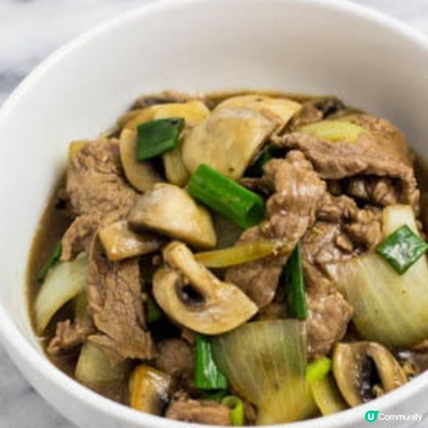 黑椒蘑菇炒牛肉

