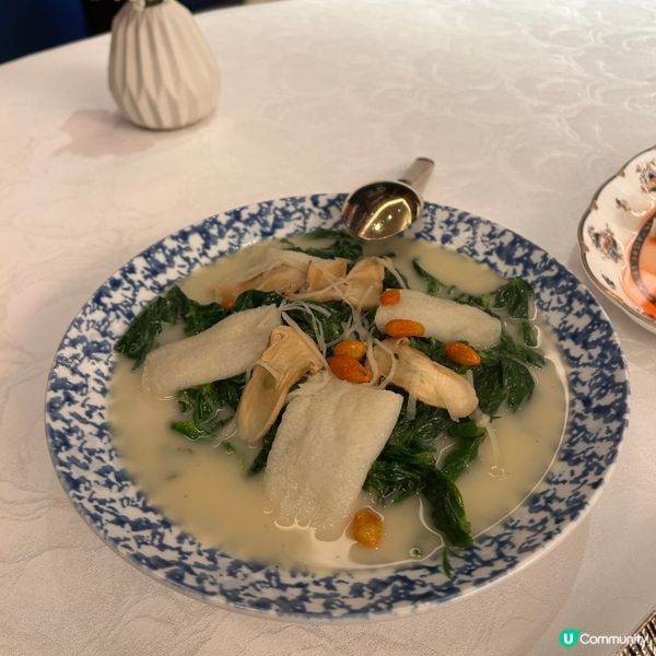 松茸魚湯浸竹笙