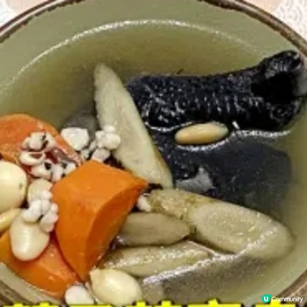 牛蒡蓮子茨實烏雞湯