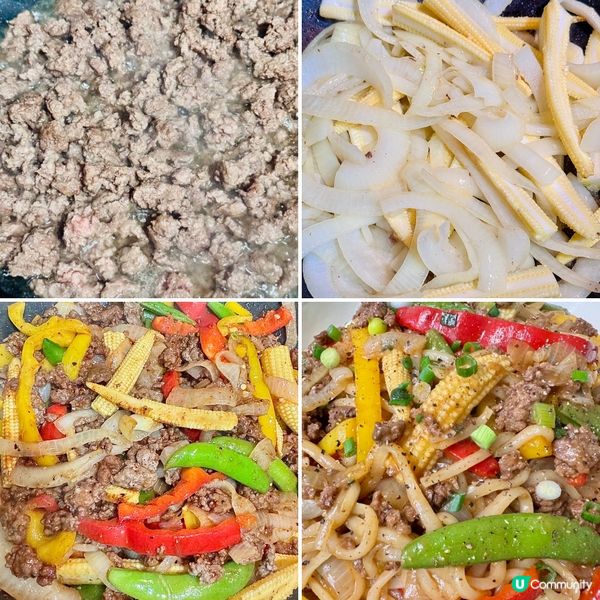 海鮮醬雜菜牛肉炒烏冬🔥