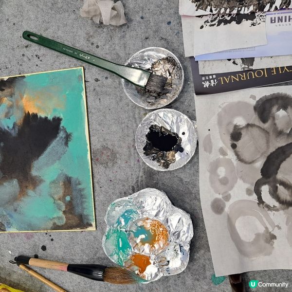 水墨玩轉新意#《拼貼山水》抽象中國水墨畫工作坊🎨