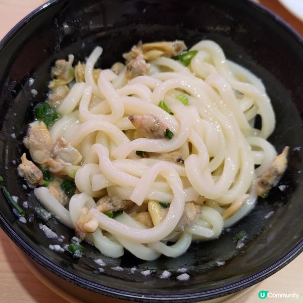壽司郎3月必食神級主食🔥蒜香白酒汁滿滿蜆肉拌烏冬💜