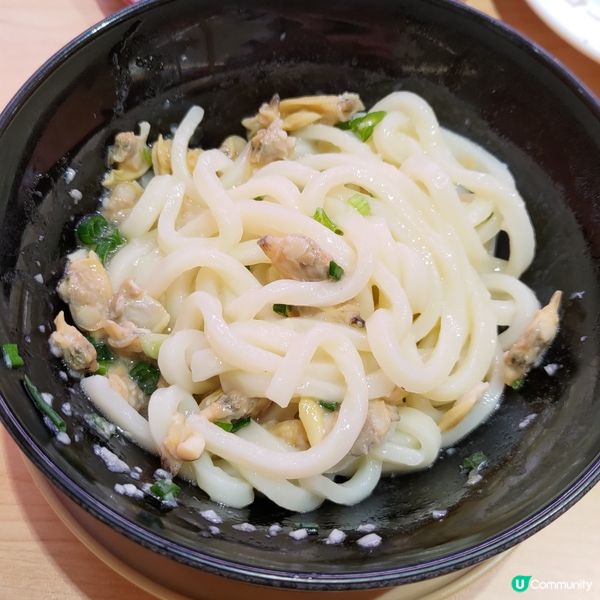 壽司郎3月必食神級主食🔥蒜香白酒汁滿滿蜆肉拌烏冬💜